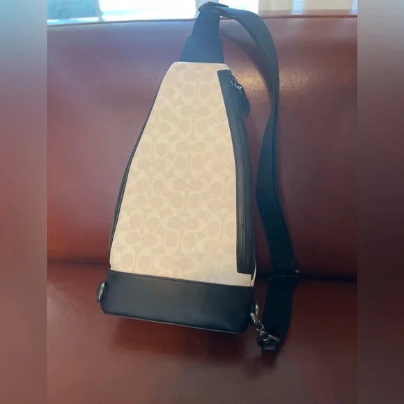 Brand New, Never used. Coach Dominic Sling Pack In Signature Canvas